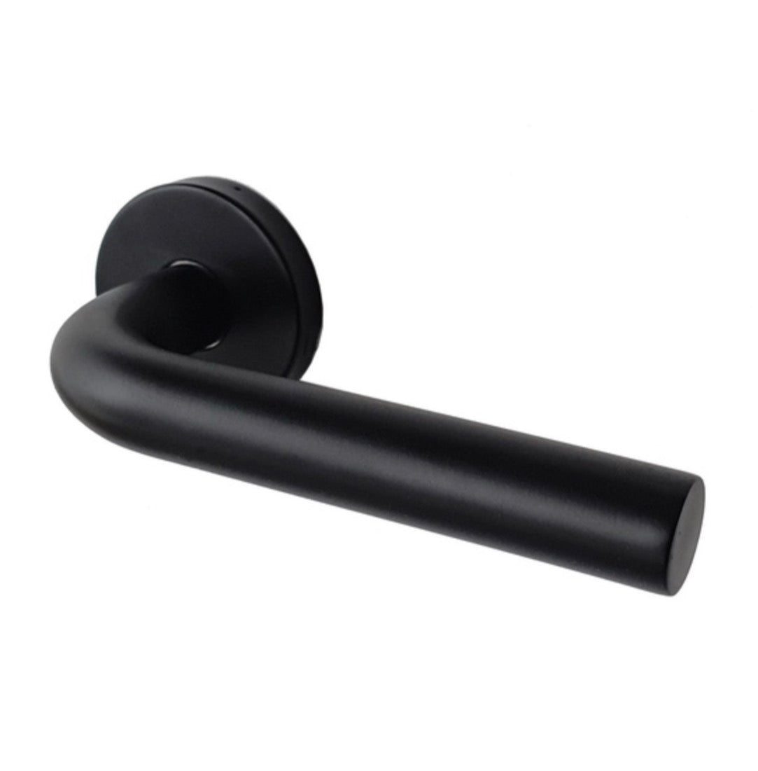 Deurkruk Op Rozet Dolce - Roestvrij Staal - Zwart Mat - 160 Mm