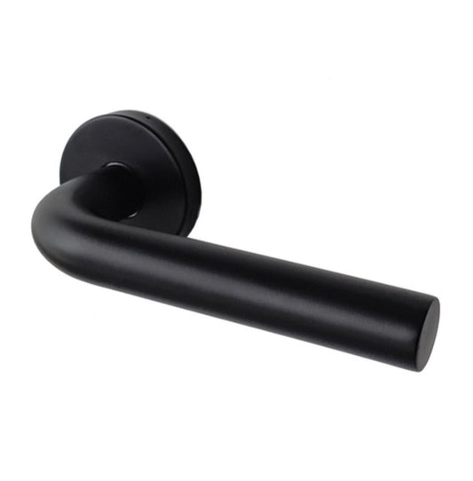 Deurkruk Op Rozet Dolce - Roestvrij Staal - Zwart Mat - 160 Mm