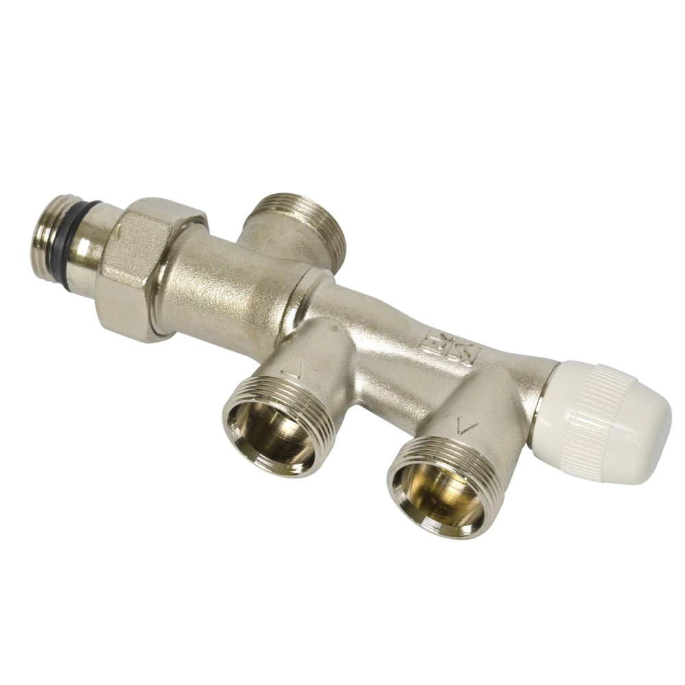 Sanifit Radiator Onderblok Recht En Haaks Draaibaar 1/2"