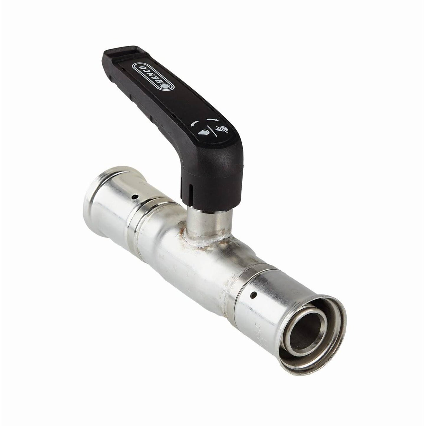Henco Kranen Inox Bolkraan / Met Handvat 20mm