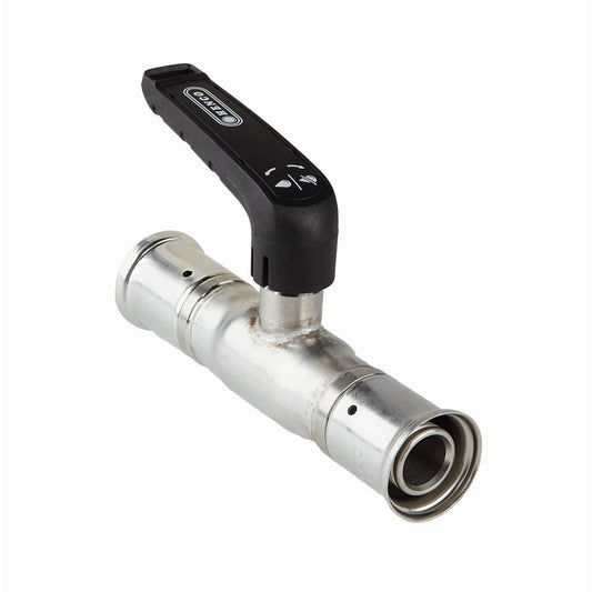 Henco Kranen Inox Bolkraan / Met Handvat 20mm