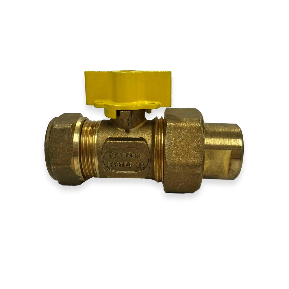 Riko Gaskogelkraan knelkoppeling 22 mm x 1/2'' binnendraad