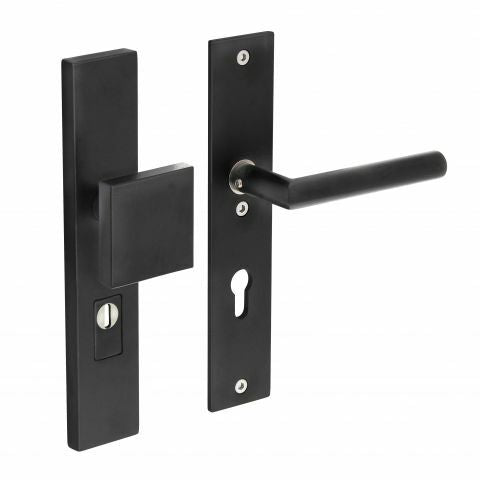 Intersteel Veiligheidsbeslag kerntrekbeveiliging profielcilindergat rechthoekig mat zwart 55 mm