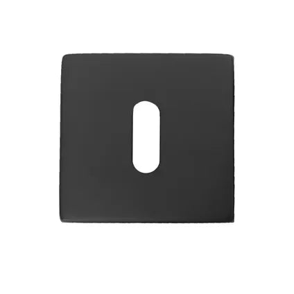 Avenue Sleutelgatrozet - Staal - Modern - 8cm - Mat zwart - 2 stuks