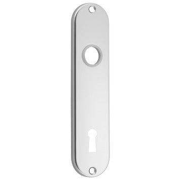 Schild ovaal aluminium sleutelgat 56 en 72mm