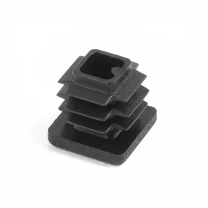 Meubeldop vierkant 15x15mm zwart 4 stuks