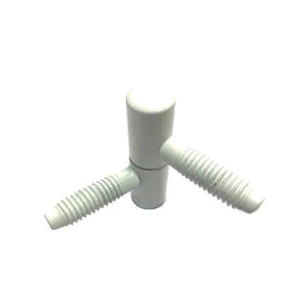 Inboorpaumelle - wit staal - 35x11 mm - 2 stuks