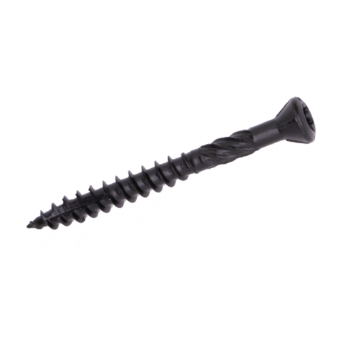 Woodies Ultimate Potdekselschroef Torx - 5,0 x 70 & 80 mm - Verzonken kop - T25 - Deeldraad - Shield - Zwart - (200 st)