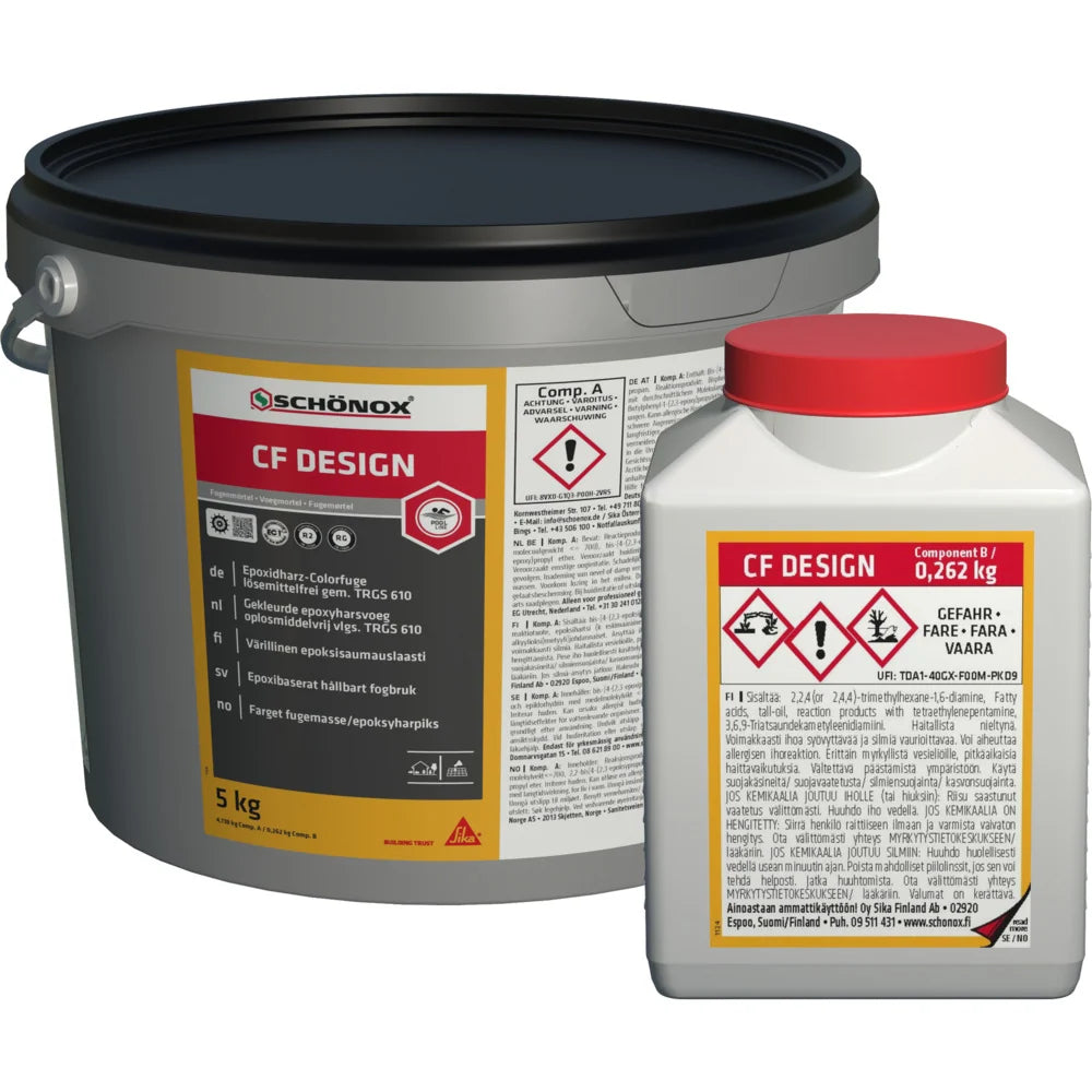 Schönox | Epoxy Voegmiddel | CF design  | 5 kg | Zilvergrijs