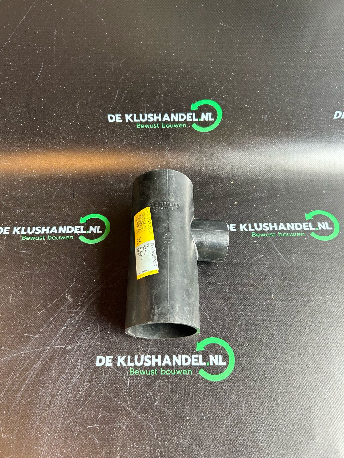 Geberit PE T-stuk 75x50 88.5°