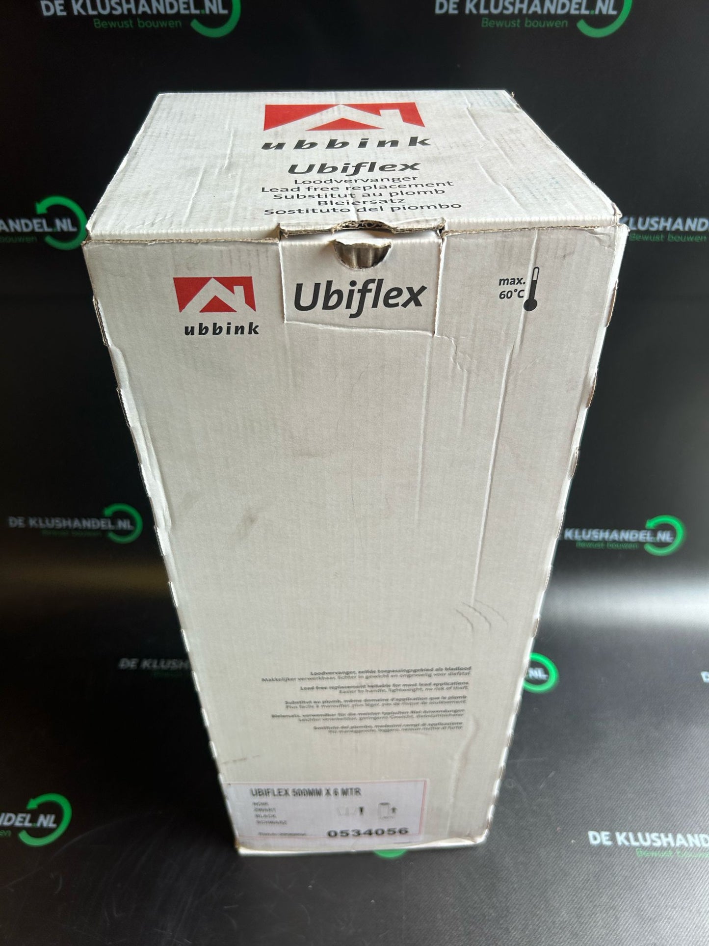 Ubbink UBIFLEX zwart 500mm x 6 meter